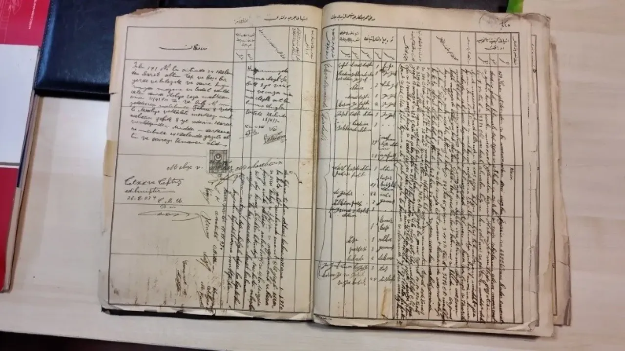 Ankara Adliyesindeki bu defter koruma altına alındı