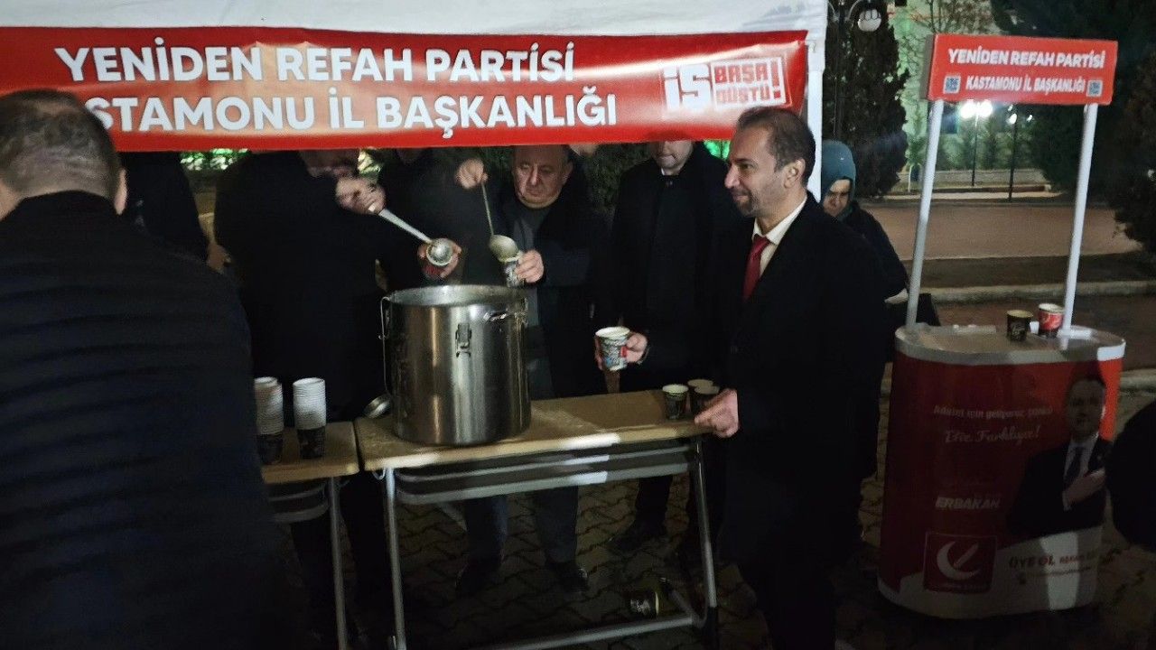 Yeniden Refahtan çorba ikramı